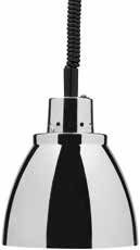 Lampada riscaldante sospesa Amitek NC25R | Cromata | Luce rossa | 250 W