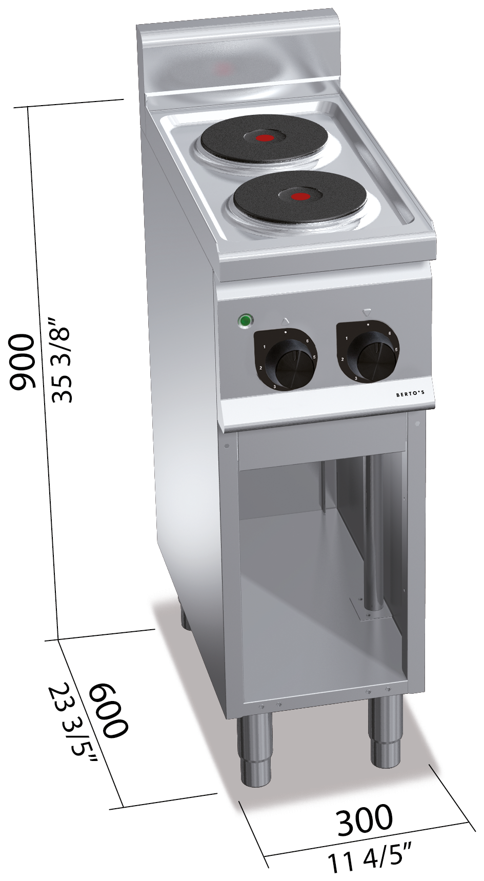 Berto’s E6P2M – dimensioni 300 × 600 × 900 mm