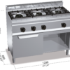 Berto’s G6F3H12+FG1 – dimensioni 1200 × 600 × 900 mm