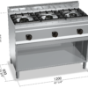 Berto’s G6F3MH12 – dimensioni 1200 × 600 × 900 mm