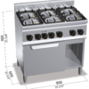 Berto’s G6F6PW+FE1 – dimensioni 900 × 600 × 900 mm
