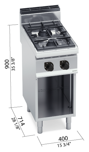 Berto’s G7F2M – dimensioni 400 × 714 × 900 mm
