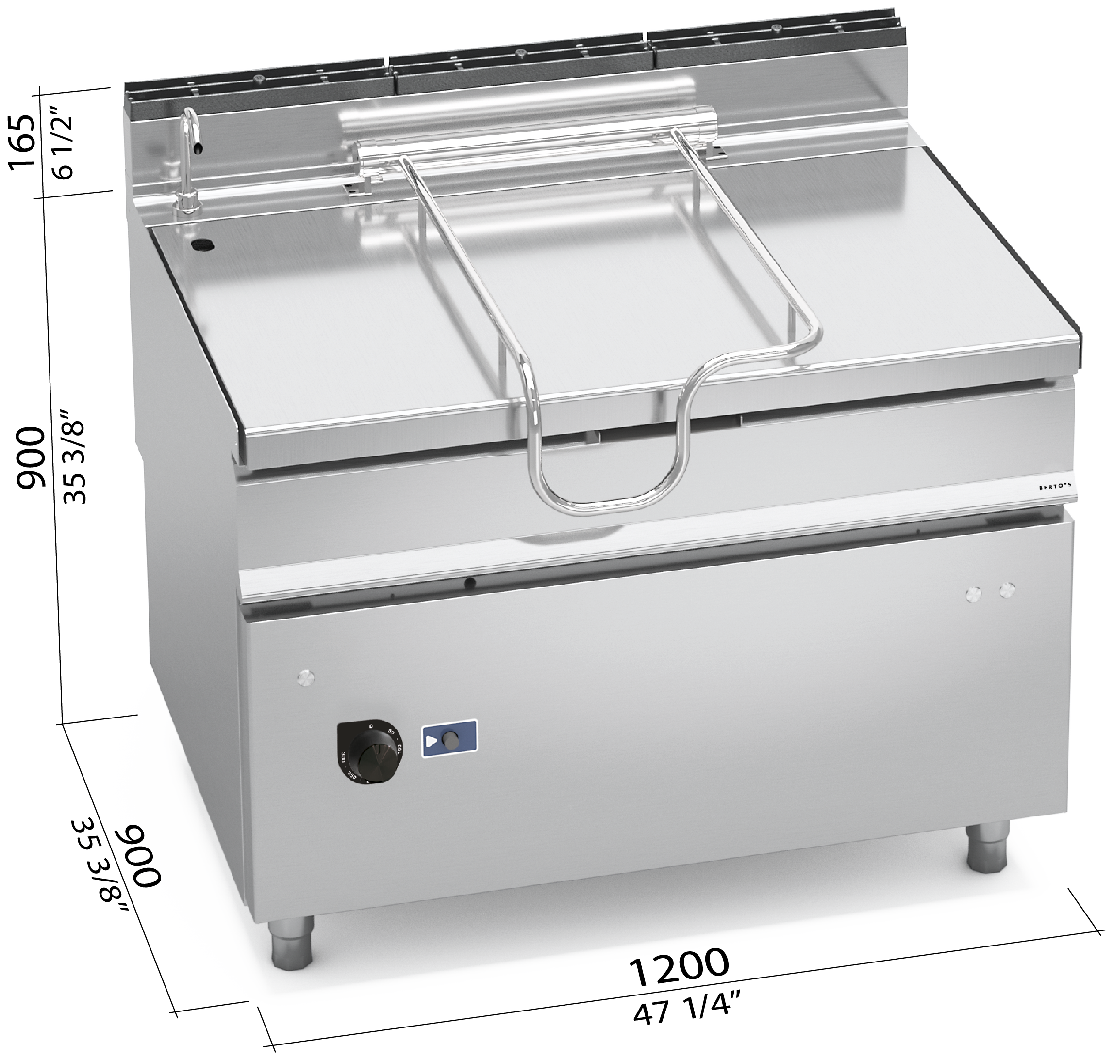 Berto’s G9BR12/I+RM con misure L1200xP900xH900 mm