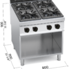 Berto’s G9F4M – dimensioni 800 × 900 × 900 mm