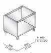 Bertos SG60 supporto inox a giorno