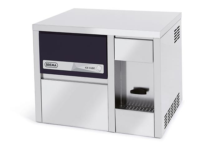 Fabbricatore di ghiaccio Brema FRESH MAKER HC | 21 kg/24 h | cubetto pieno da 13 g | acqua | L54xP43xH43,5 cm (senza piedini)