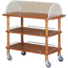 Carrello di servizio Forcar CLC2013 con cupola | 3 ripiani | L110xP55xH114 cm