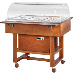 Carrello refrigerato Forcar CLR2788N | 3 GN1/1 | +2/+10 °C - Noce