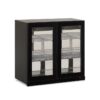 Frigo vetrina pensile ventilato 2 ante COLD WALL 200 BLK – -2°C/+10°C – L90×P56,5×H85,2 cm