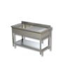 Lavatoio inox Ristopro con 1 vasca e gocciolatoio a destra