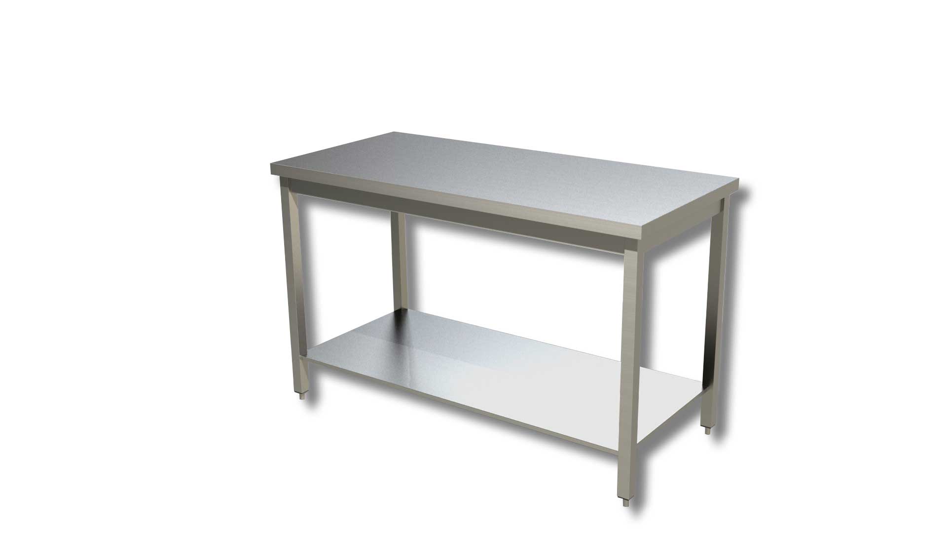 Tavolo inox Ristopro con ripiano