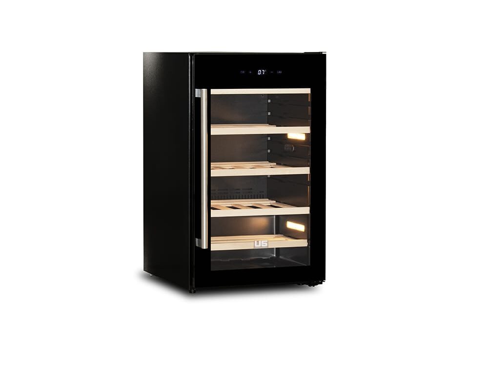 CANTINETTA - VETRINA FRIGO VINI STATICA - CW 40.5 - Capacità 130 LITRI - Temp. +5°/+20°C - Dim. cm. L 50 x P 56,5 x h 83