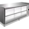 Tavolo frigo ventilato con 6 cassetti (6x1/2) – CXF 3160 TN – Temp. -2°C/+8°C – L179,5xP70xH86 cm