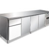 Tavolo frigo ventilato 3 porte e 2 cassetti (1x1/3 + 1x2/3) – CXF 4120 TN – Temp. -2°C/+8°C – L223xP70xH86 cm