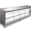 Tavolo frigo ventilato con 8 cassetti (8x1/2) – CXF 4180 TN – Temp. -2°C/+8°C – L223xP70xH86 cm