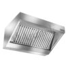 Cappa snack inox Amitek con motore e LED | Profondità 110 cm