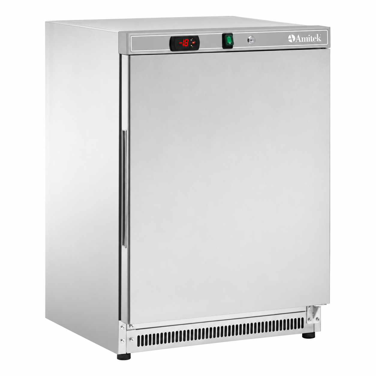 Congelatore statico inox Amitek AKM200F SS | 140 litri | L60xP58,5xL85 cm | -18/-25 °C