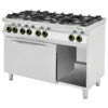 Cucina a gas 6 fuochi FIMAR CC76GFEV con forno elettrico ventilato GN1/1 – L120xP70xH90 cm