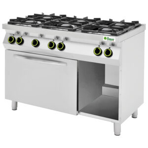 Cucina a gas 6 fuochi FIMAR CC76GFG con forno a gas GN1/1 – L120xP70xH90 cm