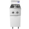 Cucina a gas 2 fuochi con anta Atosa AT7G2B-F-2 – serie 70 – 14 kW – L40×P70×H108,5 cm