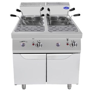Cuocipasta a gas doppia vasca Atosa AT7G8P-F – serie 70 – 24+24 litri – 20 kW – L80×P70×H108,5 cm