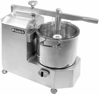 Cutter professionale Amitek CT8 | 8 litri | 750 W | L56xP32xH44 cm