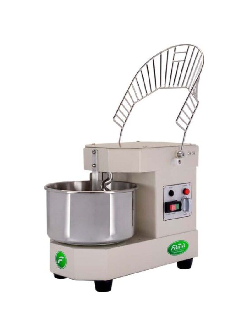 Impastatrice FAMA FI8MTM con griglia della vasca aperta