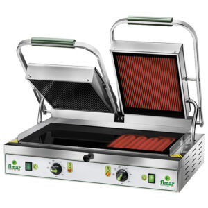 Piastra in vetroceramica FIMAR PV55LR – Liscia/rigata – L63xP45xH19 cm