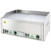 Fry top elettrico da banco, piastra liscia e rigata cromata | FIMAR FRY2LRC | L66,5xP57xH30 cm | 6 kW