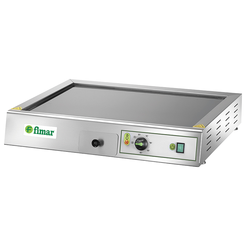 Fry top elettrico da banco, piastra in vetroceramica | FIMAR FRY2VCE | L68xP53xH11 cm | 3,6 kW