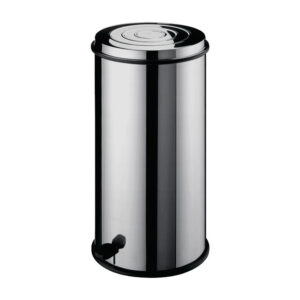 Pattumiera Tonda 40l Pedale Ø32x74h cm