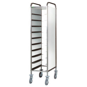 Carrello portavassoi Forcar CA1450PI | 10 vassoi | pannelli inox