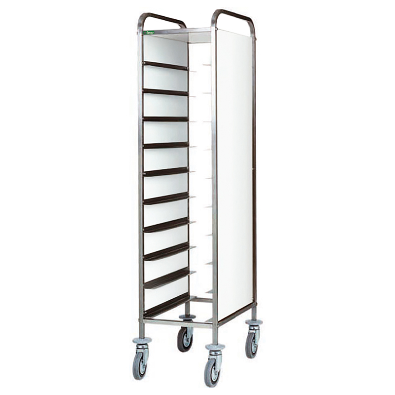 Carrello portavassoi con pannello bianco CA1450P 10 vassoi - immagine 1