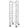 CARRELLO INOX PORTAVASSOI FILO CA1455 10 VASSOI