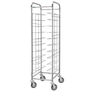 CARRELLO INOX PORTAVASSOI FILO CA1455 10 VASSOI