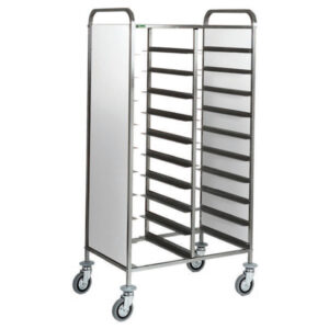 Carrello portavassoi Forcar CA1460PI | 20 vassoi | pannelli inox