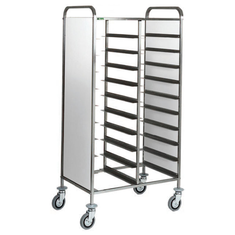 Carrello portavassoi Forcar CA1460PI | 20 vassoi | pannelli inox