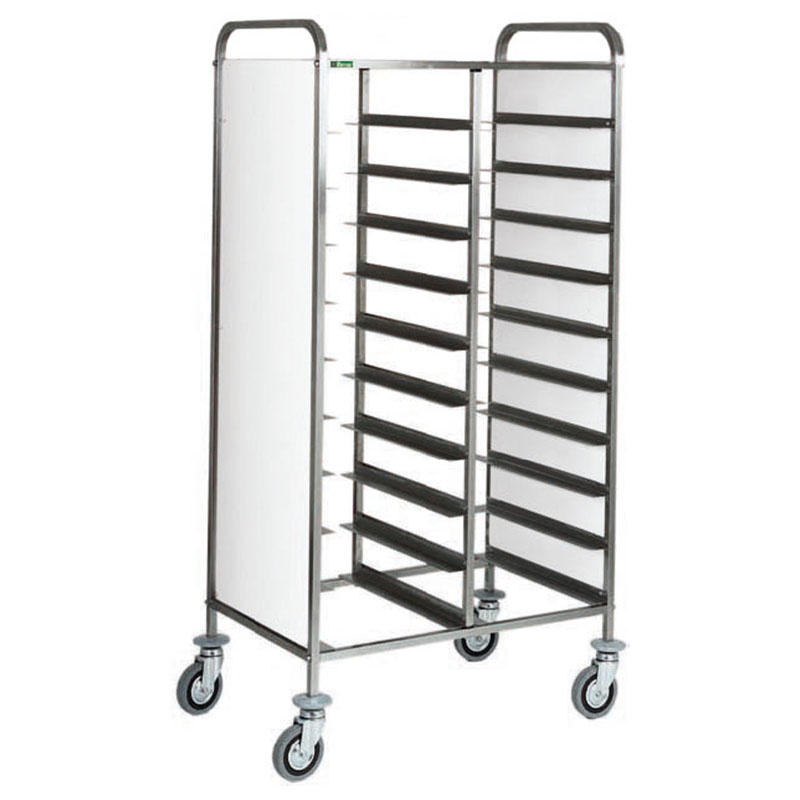 Carrello portavassoi Forcar CA1460P | 20 vassoi | pannelli bianchi - immagine 1