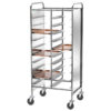 Carrello portavassoi Forcar CA1461RPI | 20 vassoi | pannelli inox | rinforzato