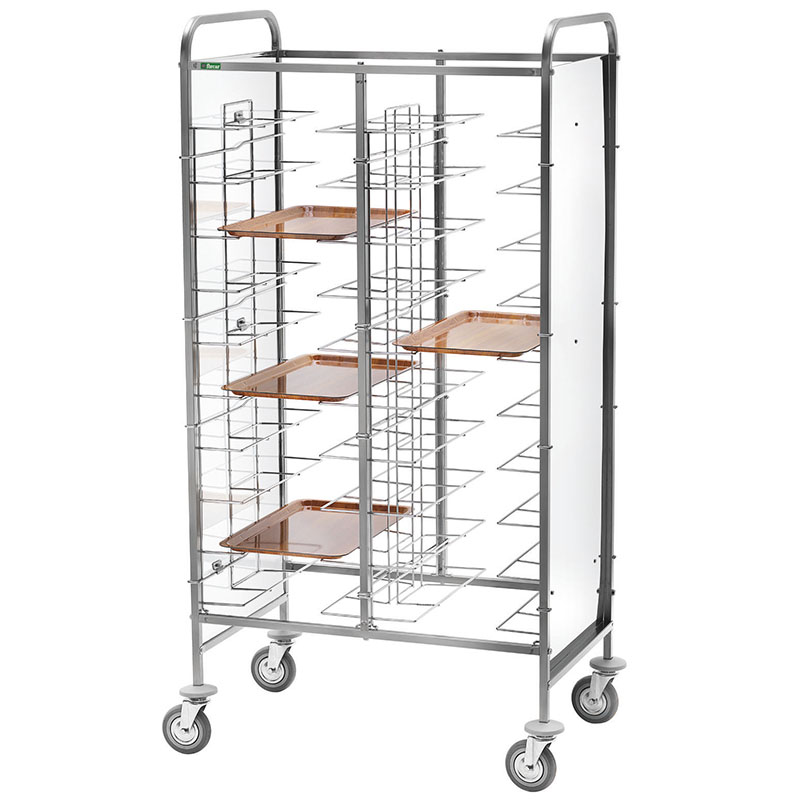 Carrello portavassoi Forcar CA1465P | 20 vassoi | pannelli bianchi - immagine 1
