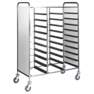 Carrello portavassoi Forcar CA1470PI | 30 vassoi | pannelli inox