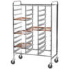 Carrello portavassoi Forcar CA1471RP | 30 vassoi | pannelli bianchi | rinforzato