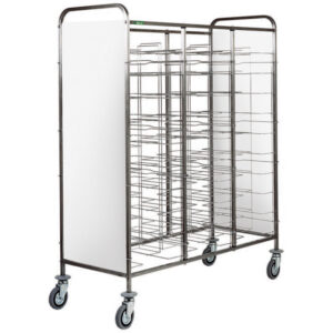 Carrello portavassoi Forcar CA1475P per 30 vassoi con pannelli bianchi in Perfex