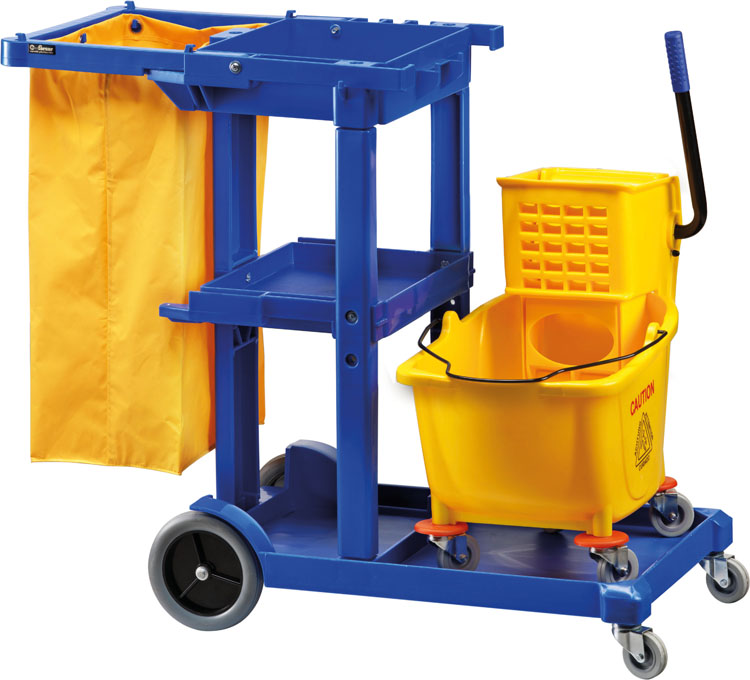 Carrello per pulizia Forcar CA1606E | portasacco 120 L | L87/114xP51xH98 cm