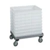 Carrello portacassette pizza Forcar CB1443 – 60x40 cm, inox