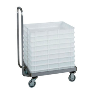 Carrello portacassette pizza Forcar CB1444 – 60x40 cm, con manico