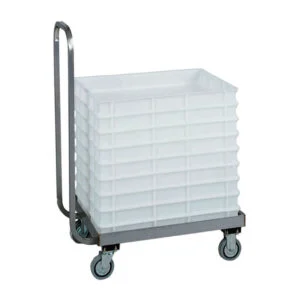 Carrello portacassette pizza Forcar CB1444 – 60x40 cm, con manico