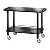 Carrello Forcar CLP2002N a due ripiani laccato nero