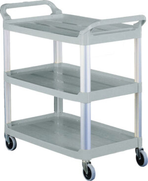Carrello di servizio in plastica Forcar CP1008 | 3 ripiani | L85xP43xH95 cm
