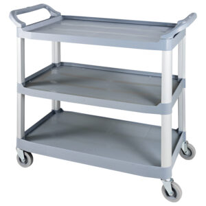 Carrello di servizio in plastica Forcar CP1010 | 3 ripiani | L102xP50xH96 cm